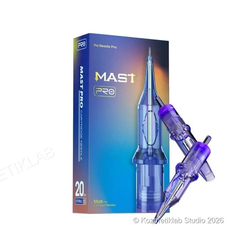 MAST Pro Cartridges 1003RL 0.30mm Kartuş Dövme İğnesi 0.30mm - Profesyonel Dövme İğnesi (20'li Kutu) detaylı kullanım ve kutu içeriği görünümü