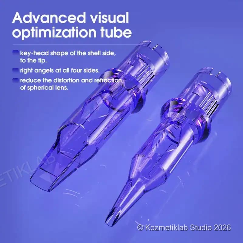 MAST Pro Cartridges 0807RL 0.25mm Kartuş Dövme İğnesi 0.30mm - Profesyonel Dövme İğnesi (20'li Kutu) detaylı kullanım ve kutu içeriği görünümü