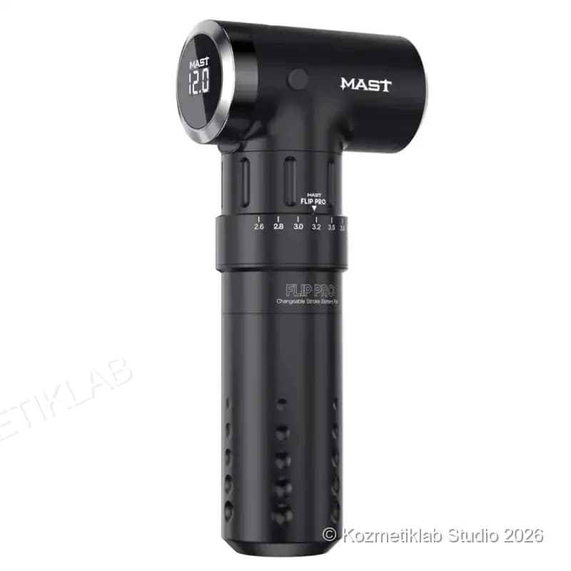 Mast Flip Pro Kablosuz Dövme Seti detaylı kullanım ve kutu içeriği görünümü